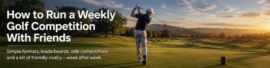 How to Run a Weekly Golf Competition With Friends